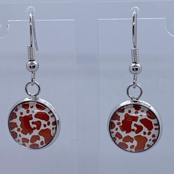 Jewelry - 🖤Pick Any 3 for $12🖤 Faux Druzy Stainless Steel Dangle Earrings